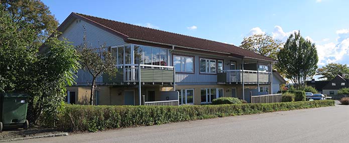 Blått hus i Östra Göinge kommun, förmedlat av Göingehem.
